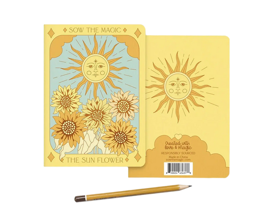 Sunflower Tarot Card Journal Notebook